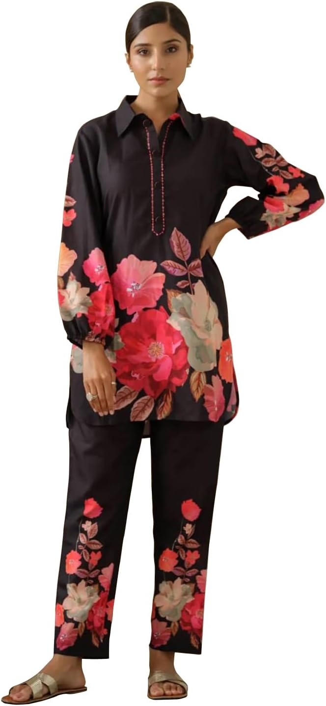 Sugathari Women's Dress Batik V-Neck CO-ODS Set for Women (CO-ODS 97 BATIK)