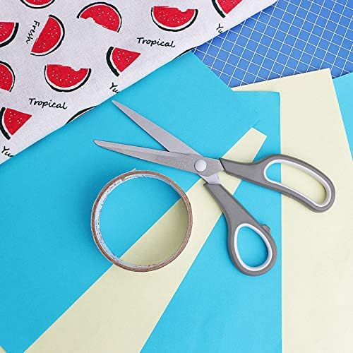 KUONIIY Scissors Ultra Sharp Blades Soft Comfort-Grip Handles Multi-Purpose Scissors Set of 5