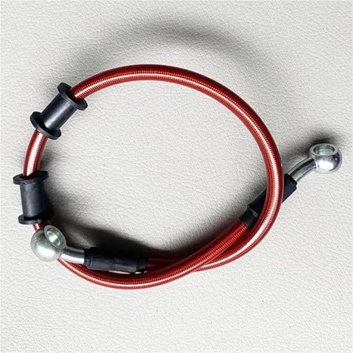 Durite frein hydraulique moto 150 cm en acier anti dilatation banjo 28°