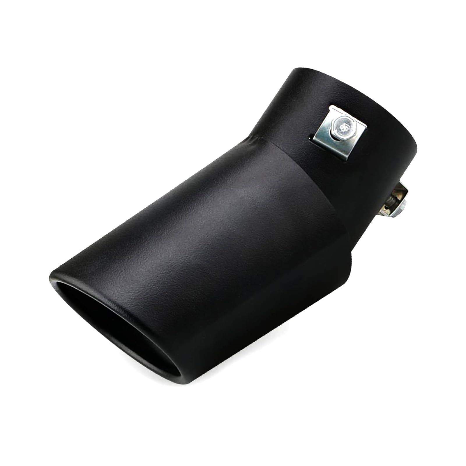 gunhunt Pack-1 Car Exhaust Pipe Flue Muffler, Stainless Steel Exhaust Tip, 2.5" to 3.3" Polished Exhaust Pipe, Compatible with Most Vehicles Exterior Rear Tip Pipe (Black #Bending)