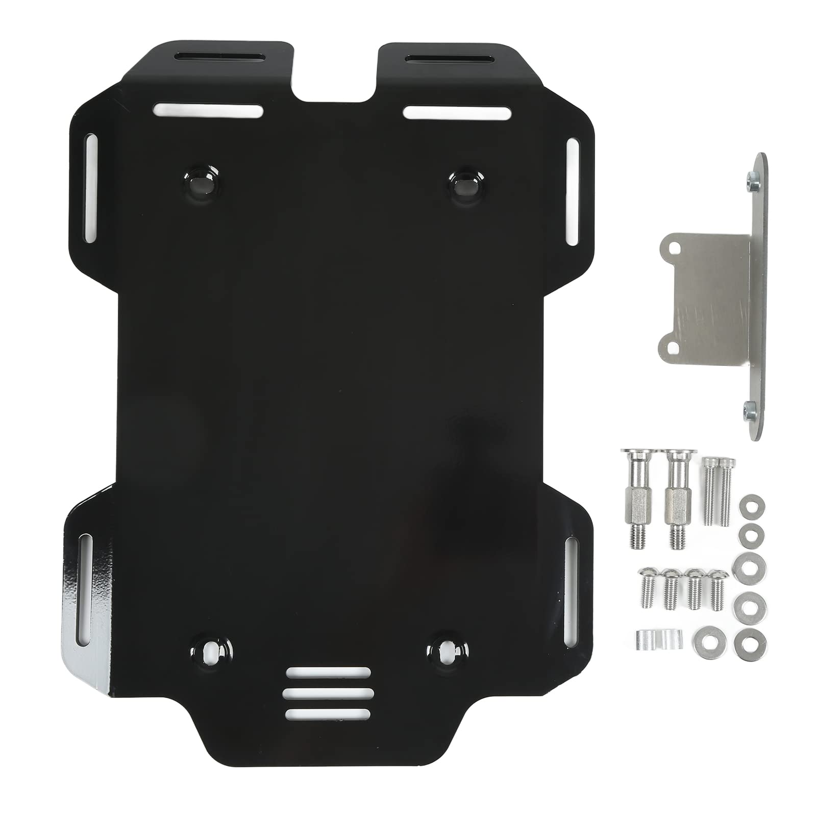 YUYTE Podwozie Motocykla Osłona Silnika dla R18 2020 2022 Aluminiowa Dolna Płyta Osłaniająca łatwa Instalacja (BLACK)