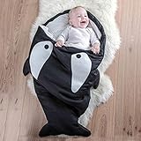 Schlafsack Baby,Geburtstage,Weihnacht,Neugeborene Kleinkinder Kreative Geschenke Schlafsack Haifischform Schlafsack Anti-Kick-Anzug Weiche Decke Baby Outdoor Warm
