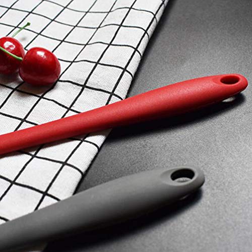 Conjunto de 2 colheres de silicone antiaderentes para cozinha da UPKOCH, sem BPA, resistente ao calo
