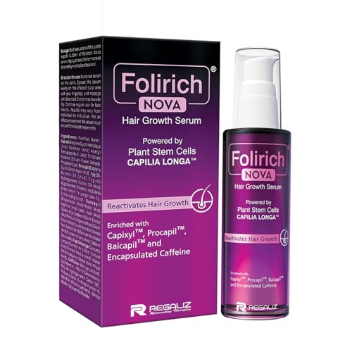 Image of Regaliz Folirich Nova Hair Growth Serum | Capilia Longa (Plant Stem Cell Extract), Capixyl, Procapil & Baicapil | Hair Fall Control & Strengthening | Non-Sticky, Fast Absorbing | 50 ml