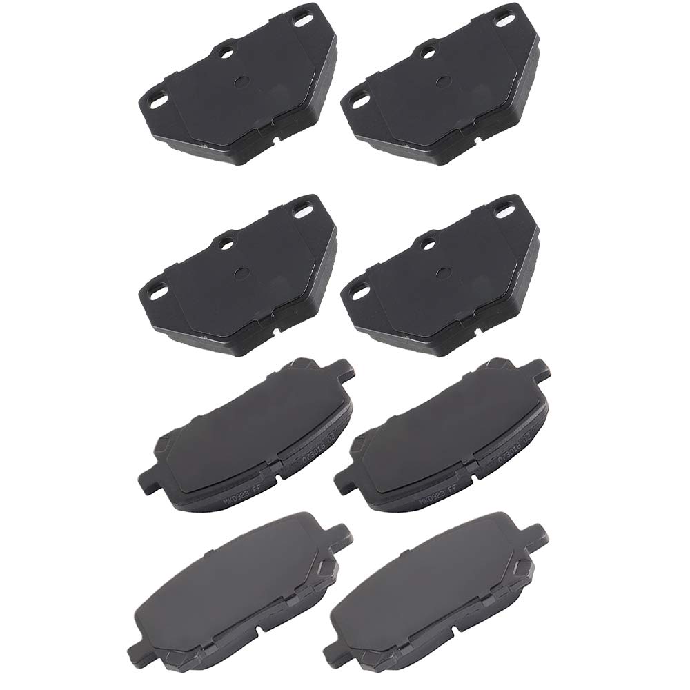 cciyu D923 D823 Front Rear Ceramic Brake Pads Kits 8pcs fit For 2003-2006 For Pontiac Vibe,2005-2006 For Toyota Corolla,2003-2007 For Toyota Matrix