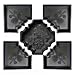 Produktbild @tec Betonform Schalungsform Gießform Polypropylen (Kunststoff) - Terrassenplatte/Gehwegplatte - französische Lilie Orient - SET bestehend aus 5 Formen
