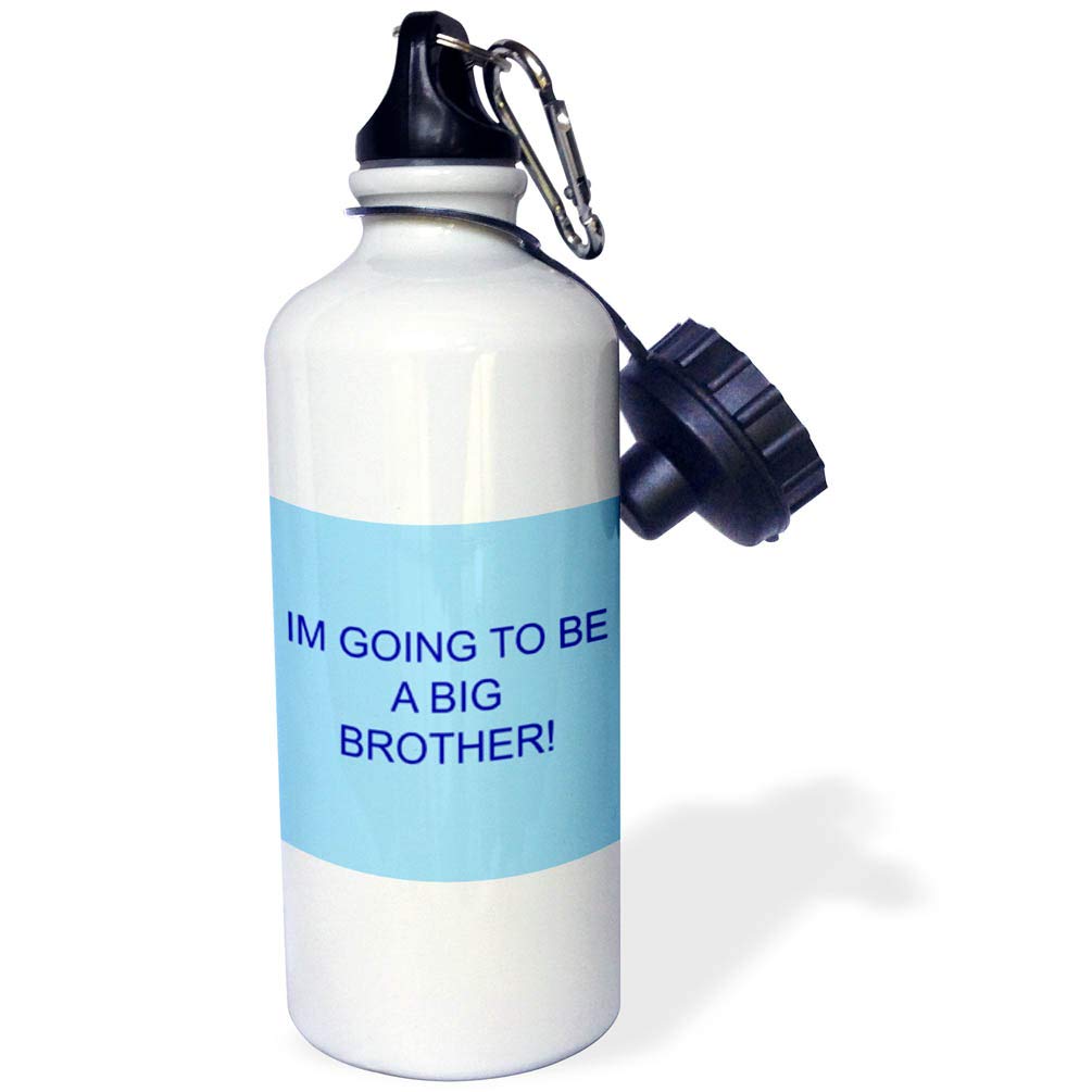 3dRose wb 172413 1 im going to be a big brother blue lettering on blue background - Sports