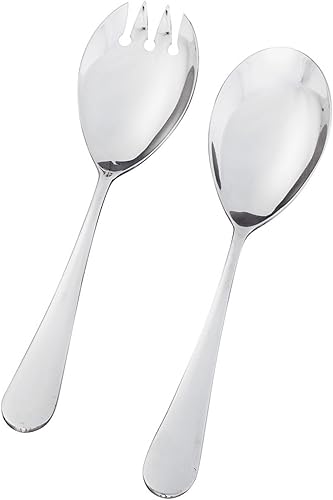 Pottery Barn Classic 1810 - Juego de 2 piezas de acero inoxidable Wallace