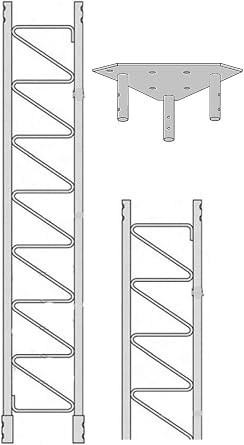 ROHN 55SS010 55G Series 10 Self Supporting Tower Kit, No Ice