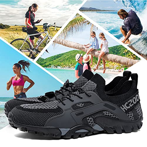Image of SOBASO Water Shoes Women Men Quick Drying Swim Beach Aqua Shoes for Water Sport Diving Hiking Sailing Travel