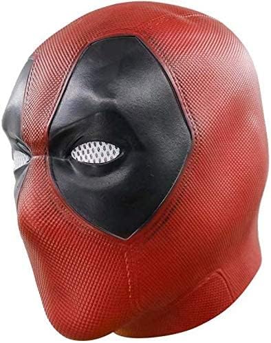 Vista 2 de Bulex Máscara de muerto réplica de casco de cabeza completa, disfraz de cosplay para adultos