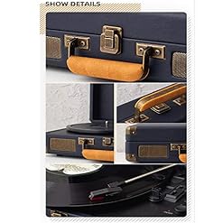 Porte-Documents Portable, Tourne-Disque rétro Bluetooth avec Haut-parleurs pour Vinyle, Prend en Charge la Lecture… - Les Beatles, Paul McCartney, John Lennon, RIngo Starr, George Harrison Porte-Documents Portable, Tourne-Disque rétro Bluetooth avec Haut-parleurs pour Vinyle, Prend en Charge la Lecture… – Image 4