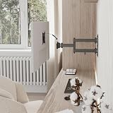 RICOO Uchwyt ścienny do monitora komputerowego, wychylny do 13-27 cali, uchwyt ścienny S7211, uchwyt do monitora, uchwyt na ekran, uchwyt ścienny do monitora 24 cale, VESA 75 x 75, 100 x 100 mm