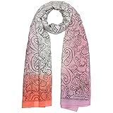  Passigatti Paisley Seidenschal Sommertuch Schal (One Size - koralle)