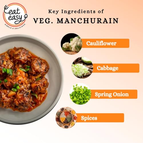 Image of Eat Easy Ready To Eat Desi Chinese Food- Combo of 7, Freeze Dehydrated | Schezwan Rice, Spicy Manchow Soup, Sweet Corn Soup, Protein Rich Paneer Chilli, Veg Manchurian, Mexican Rice, Veg Fried Rice