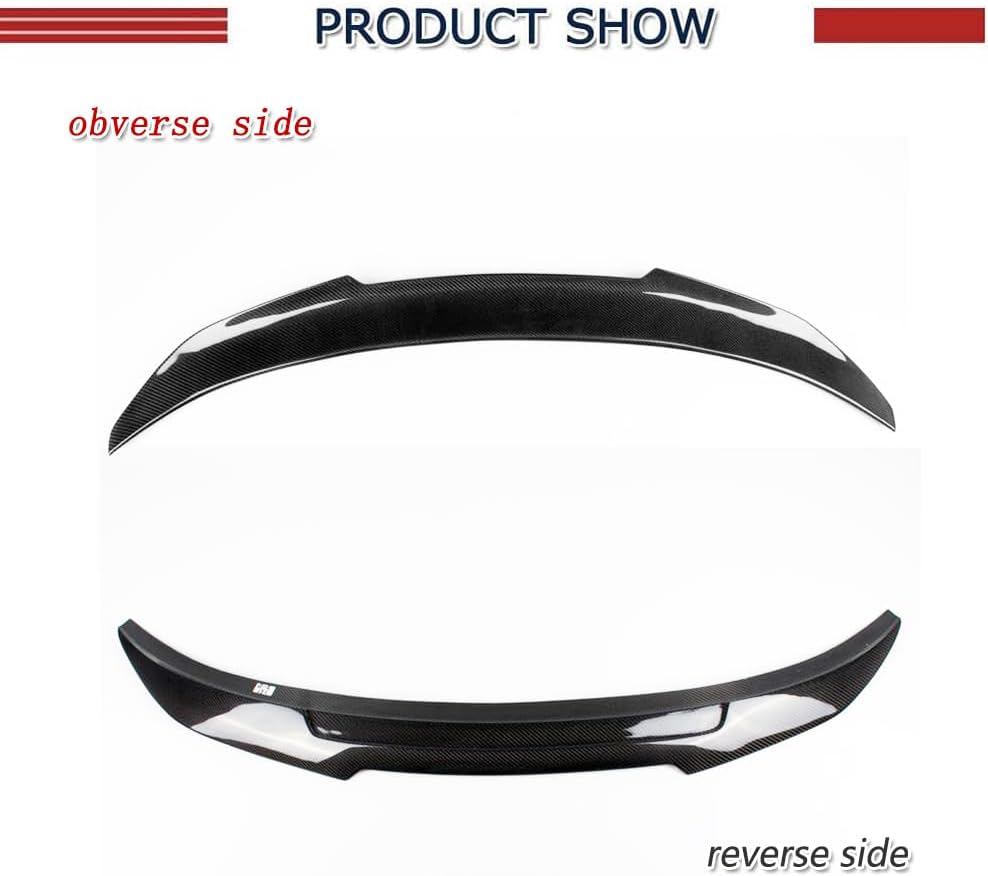 Carbon Fiber Trunk Spoiler Compatible with 2015-2019 BMW X6 F16 X6M F86 Rear Trunk Wing Lip Factory Outlet