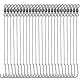 Baitholder Snelled Hook Leader Rig, 24pcs Fishing Wire Leader Rigs with Baitholder Snelled Hooks Rolling Swivel Bottom Fishing Rig for Saltwater Freshwater Fishing