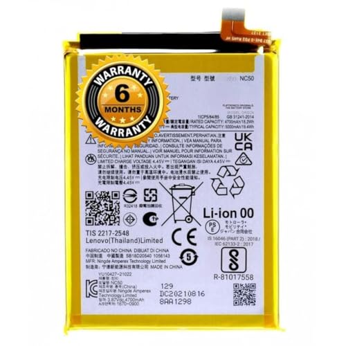 Image of THE BATTERY STORE Orignal Battery NC50 for Motorola Moto G41 (NC50) Battery with 6 Months and HIGH Capacity Battery Backup (Original Battery Motorola Moto G41 (NC50))