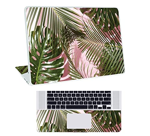 Inkykart Floral D32 Top+Wrist Pad Vinyl Laptop Skin/Sticker/Cover for 13 to 13.3 Inches Laptops Laminated-Removable-HD Quality Compatible for Hp-Dell-Sony-Lenovo-Asus etc.(13x9.2 Inches)