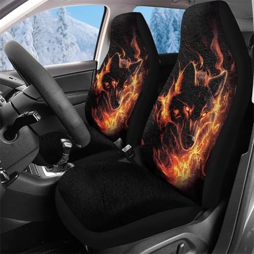 Couvre sieges auto lavable loup pour protéger les fauteuils de voiture usés