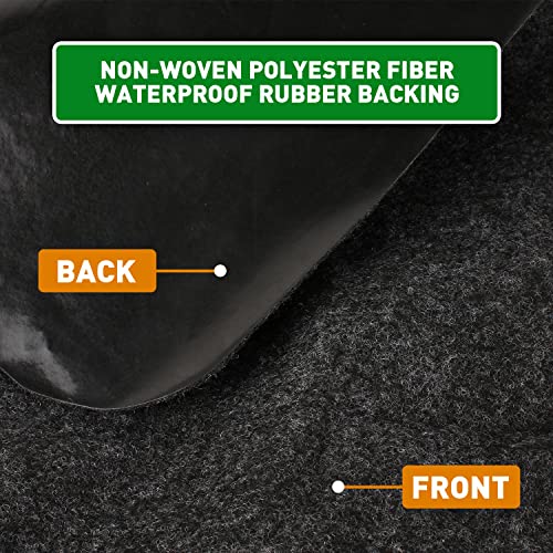 9.18 Ft. X 4.92 Ft Universal Golf Cart Parking Mat Garage Floor Mat For Ezgo, Club Car, Yamaha, Icon, Advanced Ev, Atv - Slide-Resistant, Petroleum Pollution Protection #TOP2