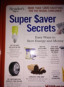 Hardcover Reader's Digest SUPER SAVER SECRETS Easy Ways to Save Energy and Money Book