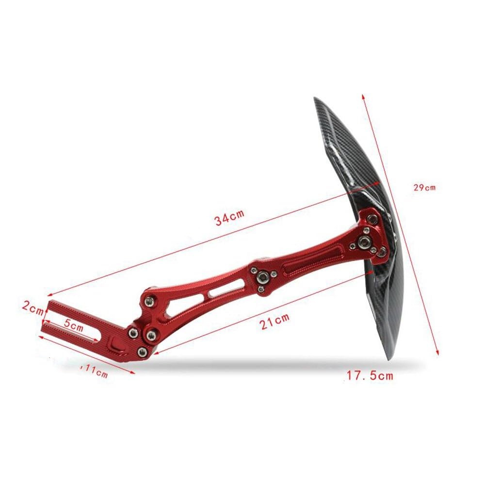 BeNsil Parafanghi Moto Parafango Posteriore in Alluminio per Moto Parafango in Plastica per Y&amaha FZ03 per XSR 900 per YB 125SP per XJR 1300 FZ1 FZ07 per XR 250 Paraspruzzi Paraspruzzi (Color : 1)