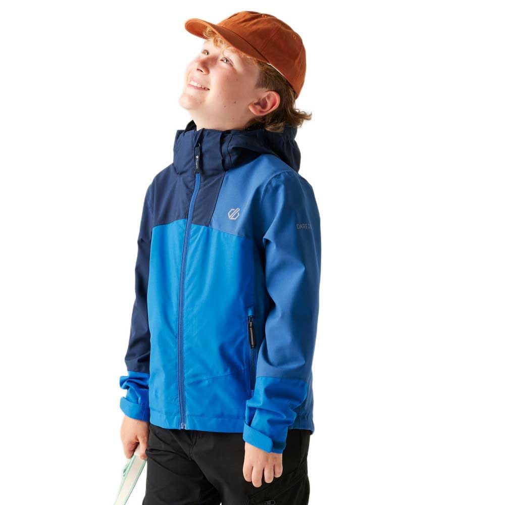 Dare 2B Unisex Kids Bleu Waterproof Jacket For Children Explore Iii