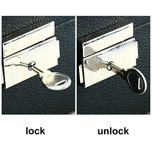 Homend 24 Slot Pu Leather Watch Box/Watch Case/Jewelry Display Storage Organizer Box With Key&Lock, Acrylic Top #TOP3