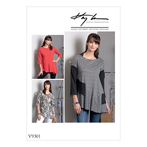 Vogue Patterns Misses' Top, L-x-Large-Xx-Large, Green