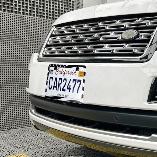 image for 2PCS Premium American Flag License Plate Frame, Black License Plate Fr