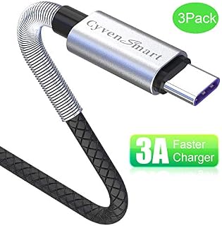 CyvenSmart Compatible with Samsung Galaxy S10 S9 S8 Plus Charger (3A Fast Charging)