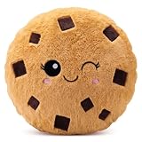 Blueweenly Chocolate Chip Cookie Plush Toy 15.8 Inch Cookies Stuffed Animal