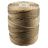 C-Lon Tex 400 Heavy Weight Bead Cord, Tan - 1.0mm, 39 Yard Spool