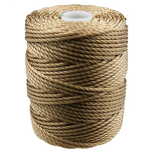C-Lon Tex 400 Heavy Weight Bead Cord, Tan - 1.0mm, 39 Yard Spool