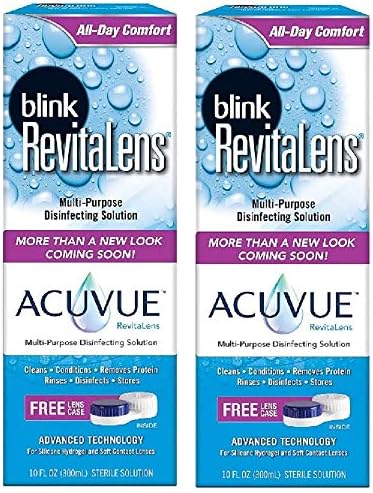 Blink RevitaLens Multi-Purpose Disinfecting Solution 10 oz (Pack of 2)