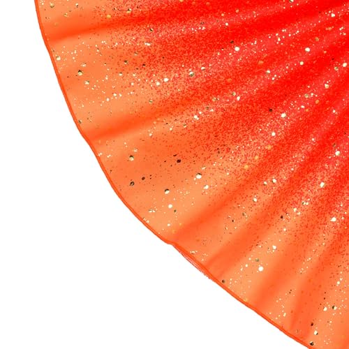 Image of Girls Sparkly 2 Pieces Outfit Kids Crop Top and Skirt Set Music Party Costume Birthday Gift