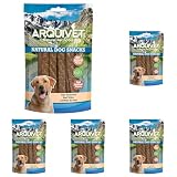 Arquivet, Tiras de Ternera, Snacks Naturales para Perros, Golosinas y premios para Perros, 100 g (Paquete de 5)
