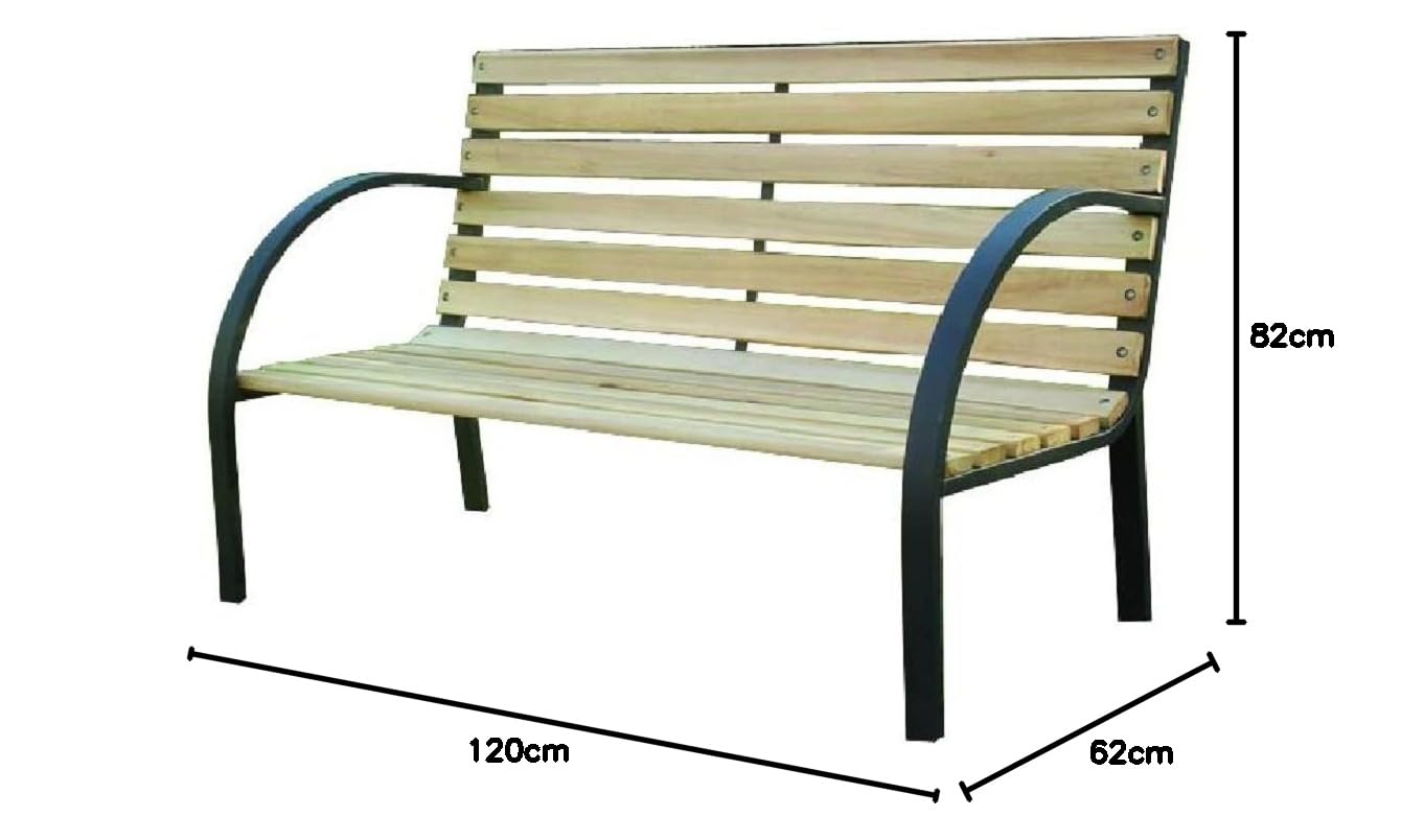 Blinky 9694210 Panchina, Acciaio/Legno