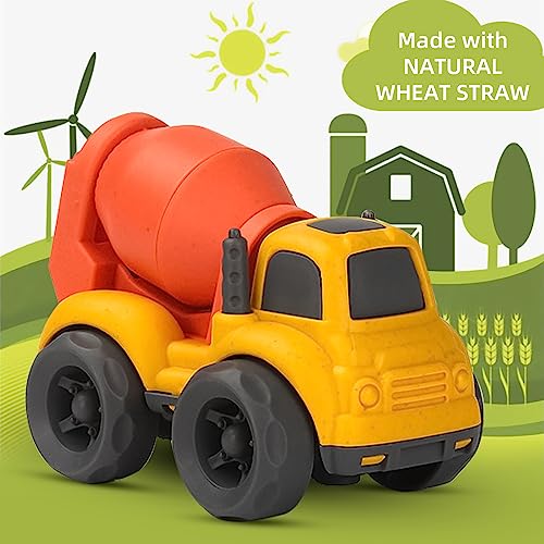 Aigitoy 933-221M Toddler Car Toys For 1-3 Year Old, Bpa Free, Phthalates Free, Pvc, Dump Truck, Mixer Cement, Easter Christmas Birthday Gifts For 2 3 4 Year Boy Girl. Dishwasher Safe, Recycled Plastic thumb #1