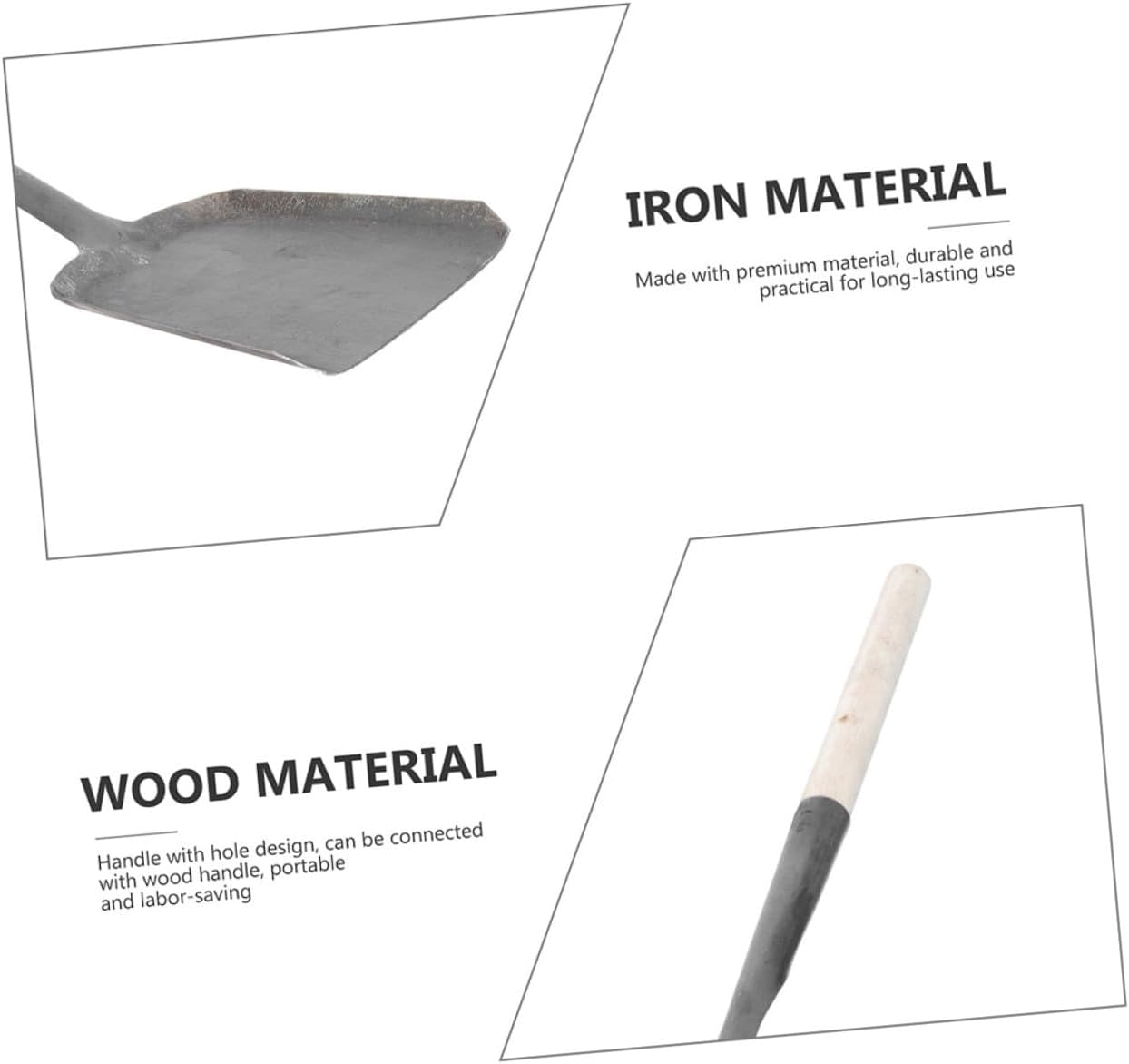 Kitchen Stove Shovel Ash Cleanup for Fireplace Long Handle