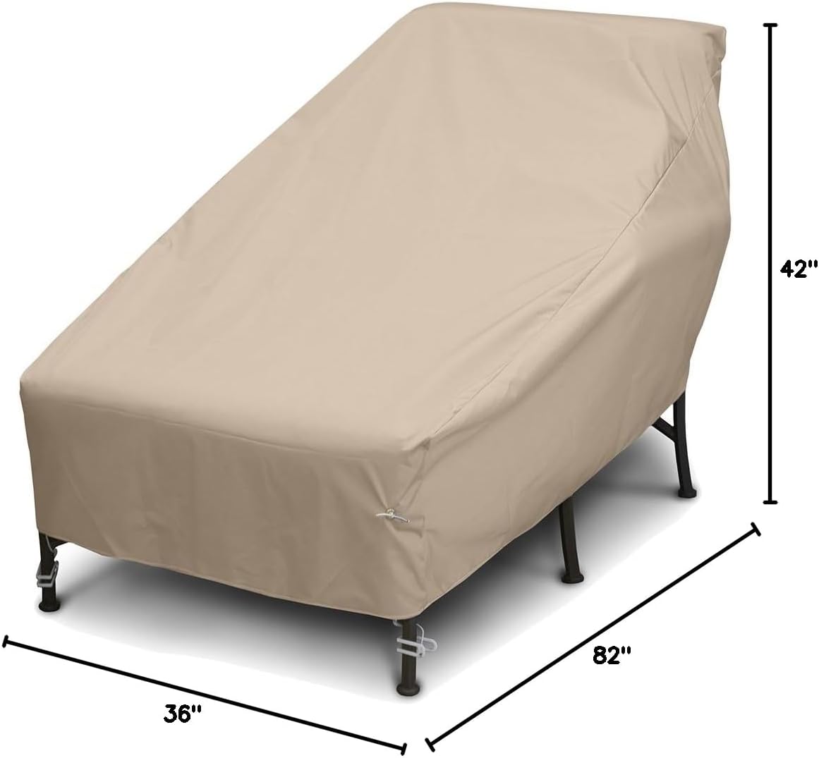 KoverRoos Weathermax 49628 Wide Chaise Cover, 82 by 42 by 36-Inch, Toast