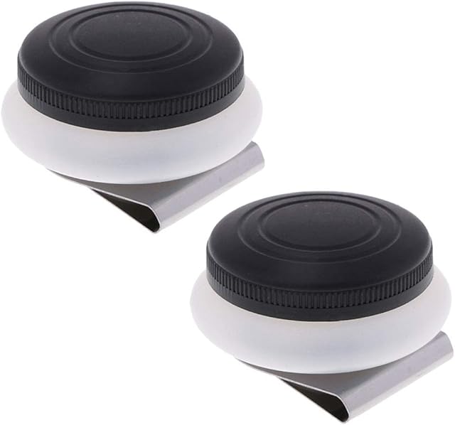UKD Pack of 2 Pieces Artists Stainless Steel Single Dipper Palette Cup Clip Container Pot for Acrylic Paint Oil Painting Mediums - with Lid 2.17x1.46inch Professional