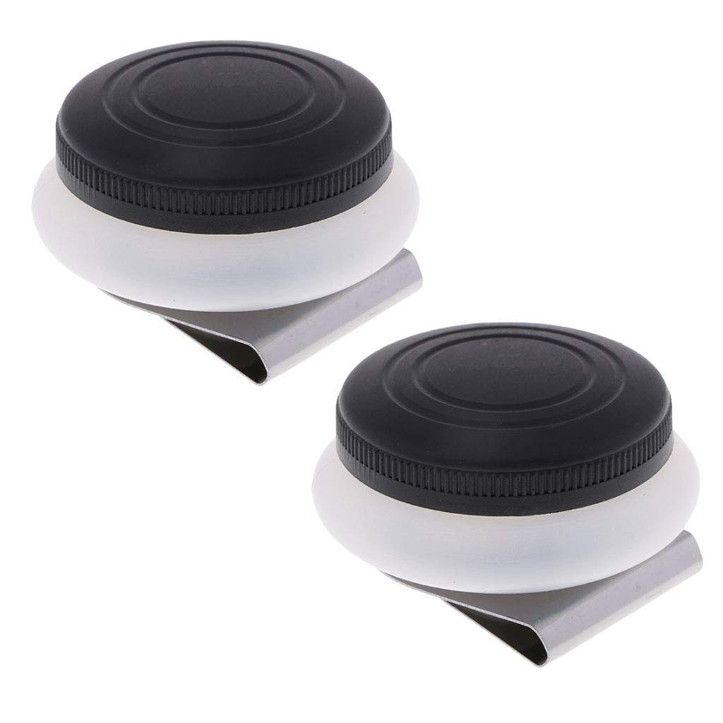 N-K Pack of 2 Pieces Artists Stainless Steel Single Dipper Palette Cup Clip Container Pot for Acrylic Paint Oil Painting Mediums - with Lid 2.17x1.46inch
