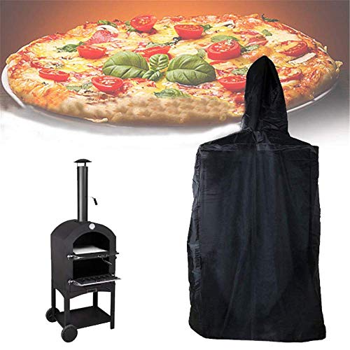 Pizzaofenabdeckung, Outdoor Pizzaofen Regenschutz, Schutz Wetterbeständig Staubdichte Pizzaofen Grill Regenhülle,68X63X160cm