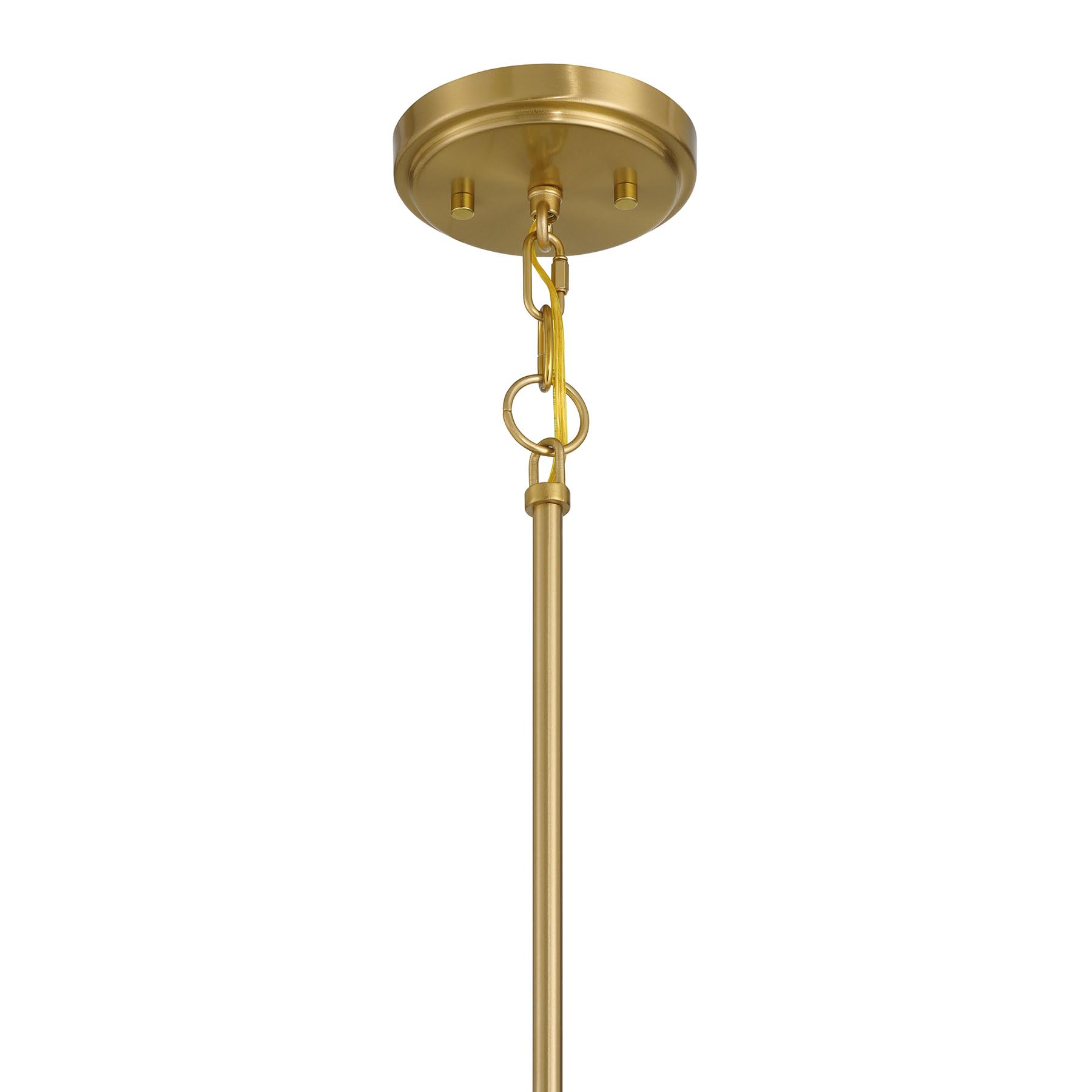 Condition photo showing New/Like New for meridian m7045nb scandinavian white knife pleated fabric pendant, 1-light 60 watt, 36" h x 15" w, natural brass