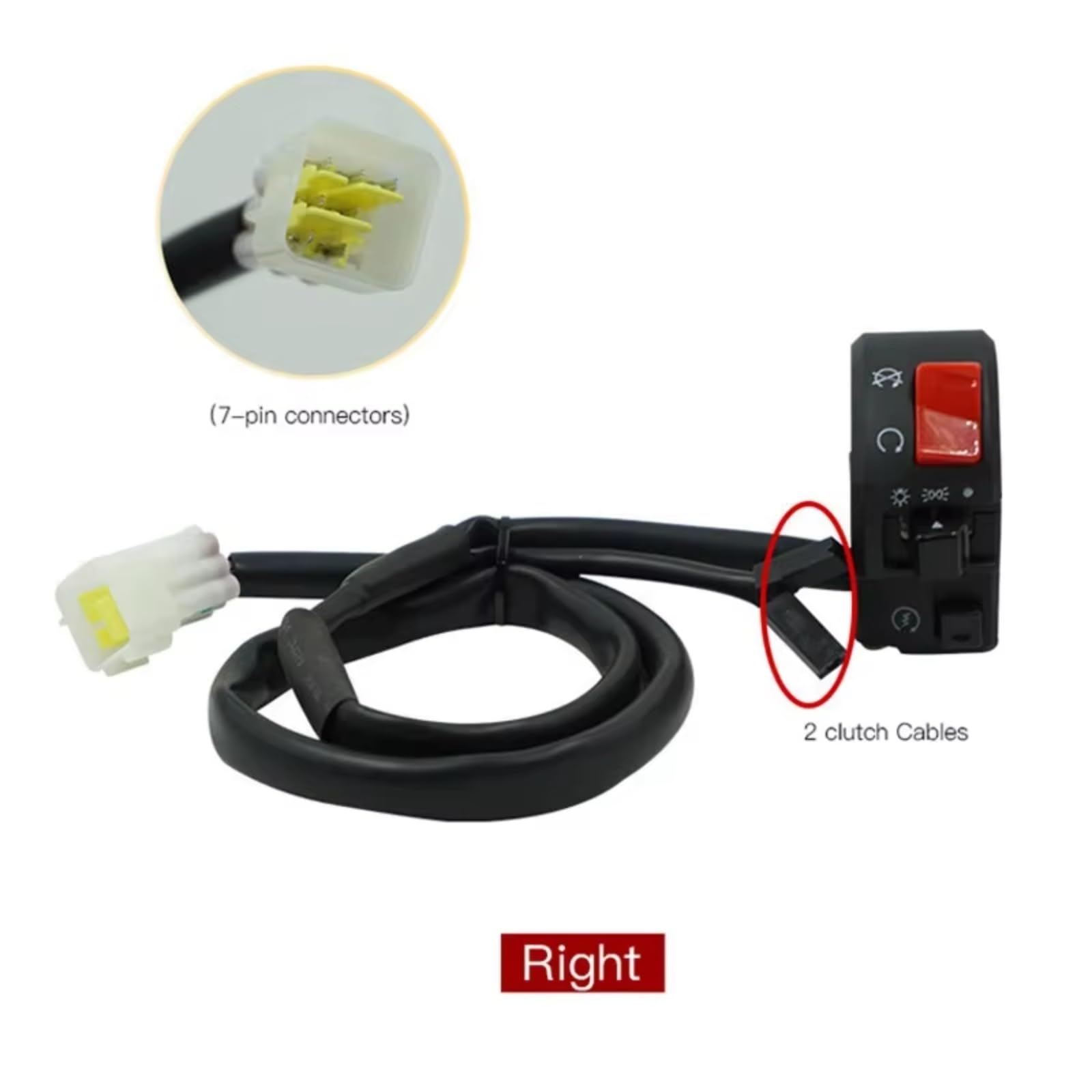 Interruttore Manubrio Moto Da 22mm Indicatore Di Direzione Clacson Universale Fendinebbia Avviamento Elettrico Parti Di Modifica Della Moto Manubrio Kill Interruttore
