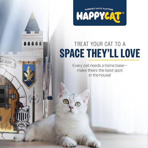 Casa Rascador Castillo HappyCat para Gatos Interior miniatura 3