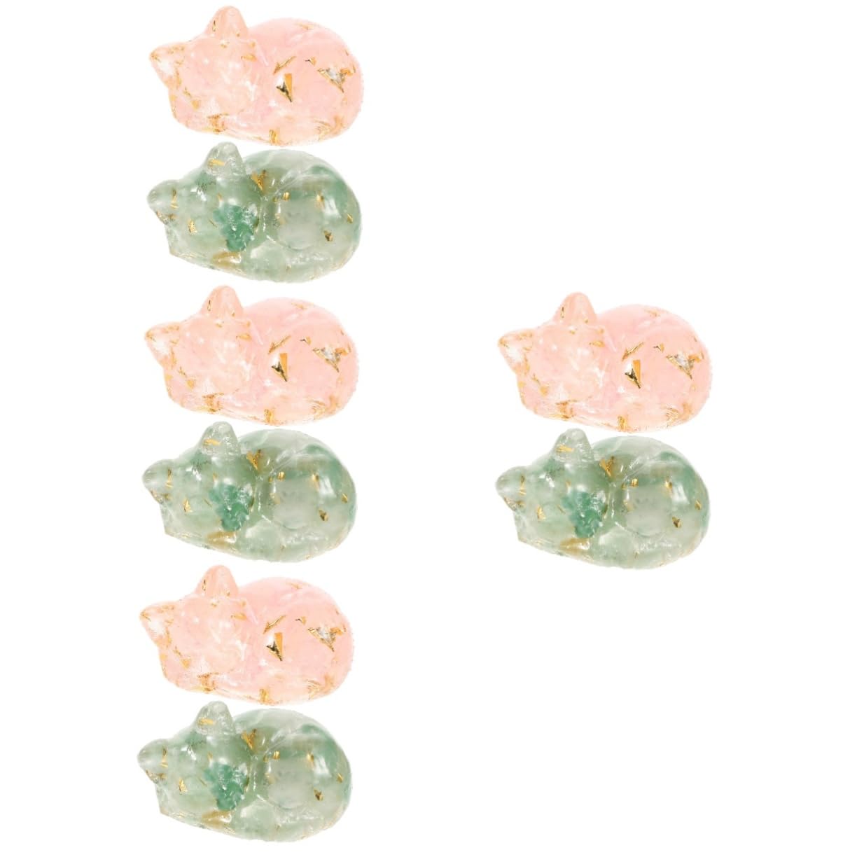 Figurines de défilé de chat décoration maison en cristal POPETPOP miniatures de collection