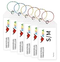 Honizer 6er-Pack Kofferanhänger für Kreuzfahrten – Wasserfeste transparente AIDA Kofferanhänger mit Metallband – Robuste Kofferschilder Anhänger für Aida TUI Mein Schiff(6 Pack, 19 * 11cm)